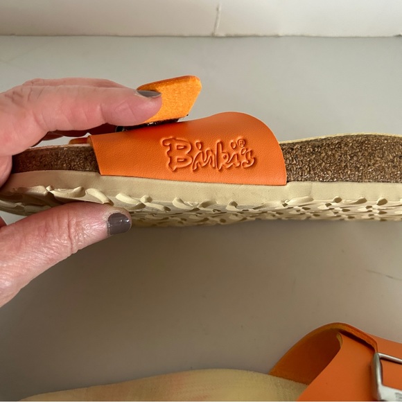 BOHO Birkenstock Catalina Orange Sandals Shoes Slides 39 8 8.5 minimal wear &… - Picture 14 of 16